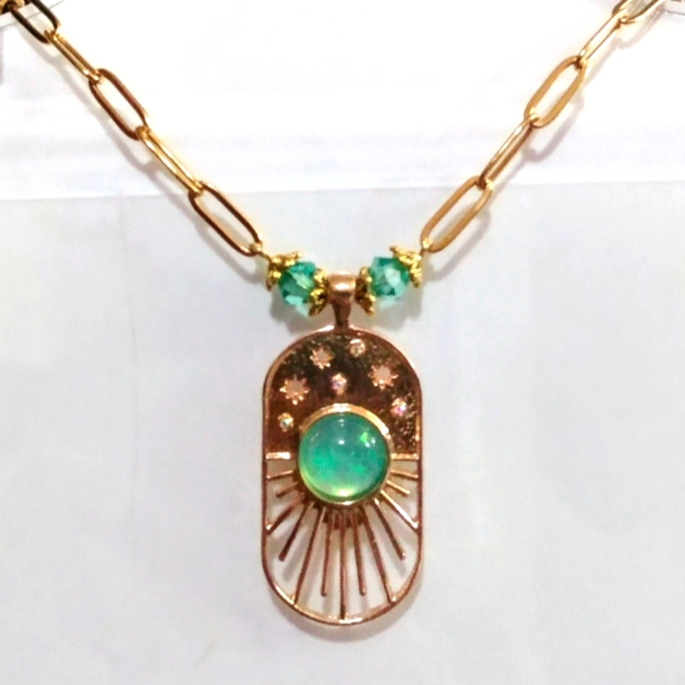 Art Deco style pendant necklace